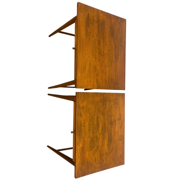 Wood Vintage Mid Century Modern End Table Set by Paul McCobb for Planner Group For Sale - Image 7 of 10