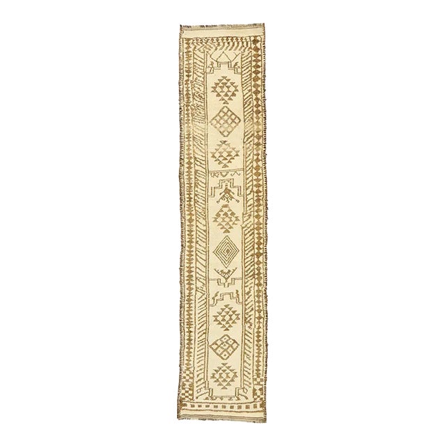 Vintage Turkish Oushak Rug Runner - 02'08 X 11'11 For Sale