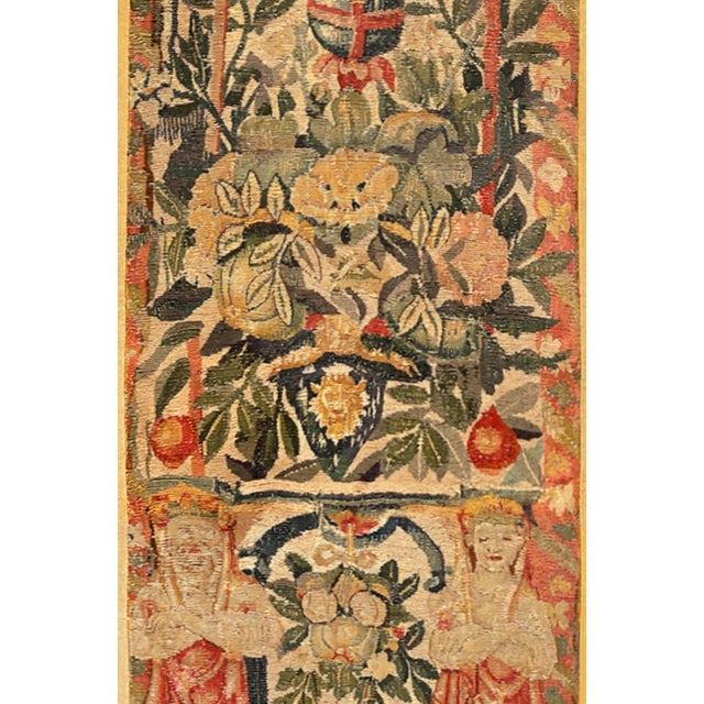Late 16th Century Brussels Mythological Tapestry Panel, Women & Flower, Vertical For Sale In New York - Image 6 of 6