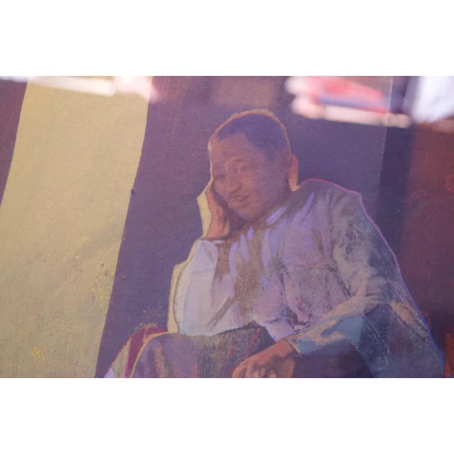 1970s Realist Figural Study Mixed-Media on Canvas For Sale - Image 5 of 8