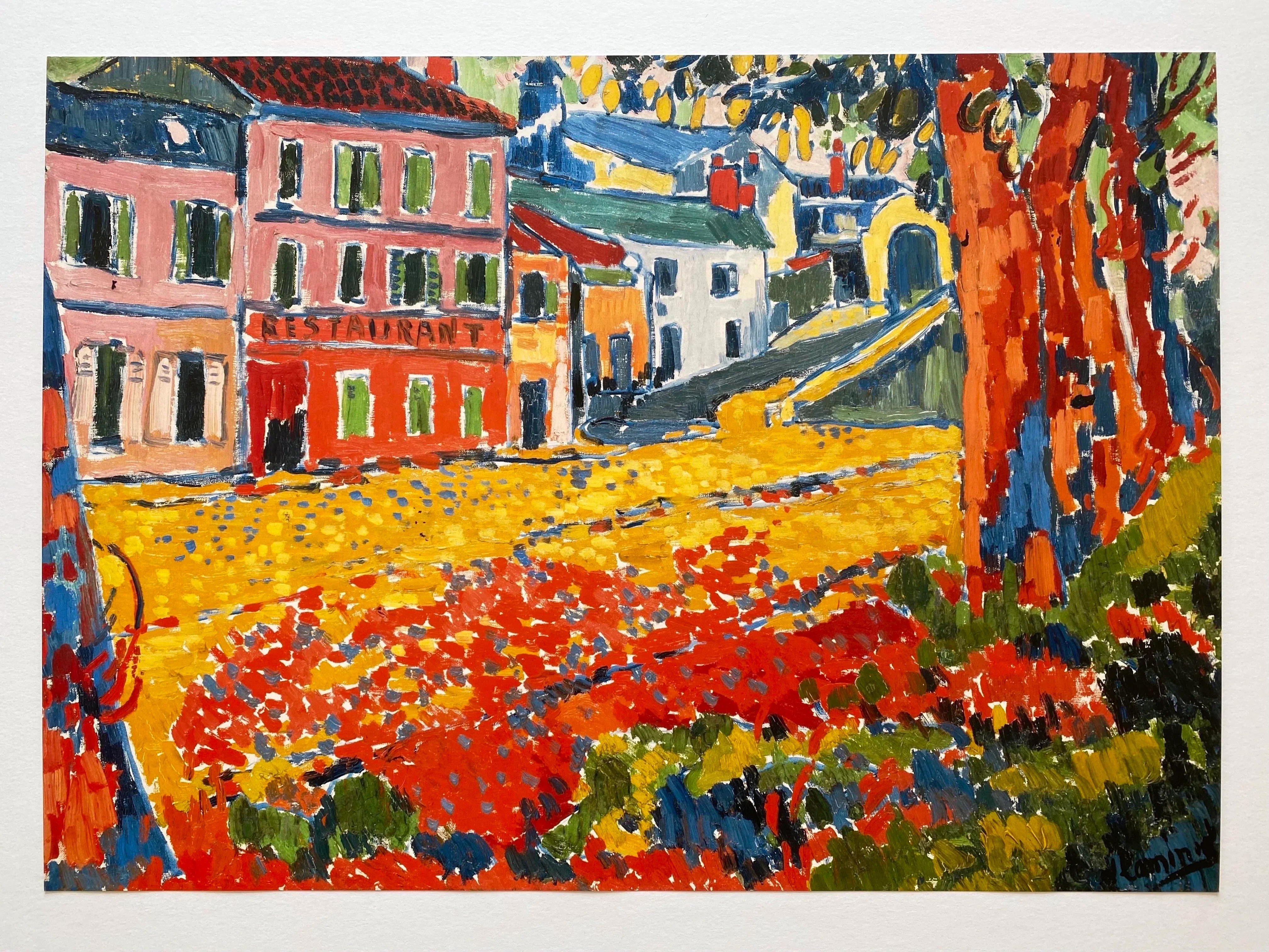 Maurice De Vlaminck Fauvism Offset Lithograph Print French Museum