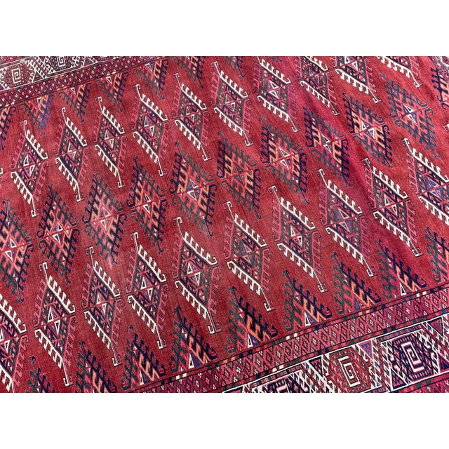 Antique Turkmen Yomut Rug, 1890s For Sale - Image 11 of 18
