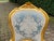 Pair of Vintage 1950s French Louis XVI Side Chairs – Gilded Beechwood & Elegant Damask Upholstery For Sale - Image 6 of 9