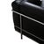 LC 2 Two-Seater Sofa in Black Leather by Le Corbusier for Cassina For Sale - Image 6 of 12