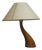 Mid-Century Spanish Cedar Wood Parchment Shade Bonsai Table Lamp by Josep Llusca Blauet, 1990s For Sale