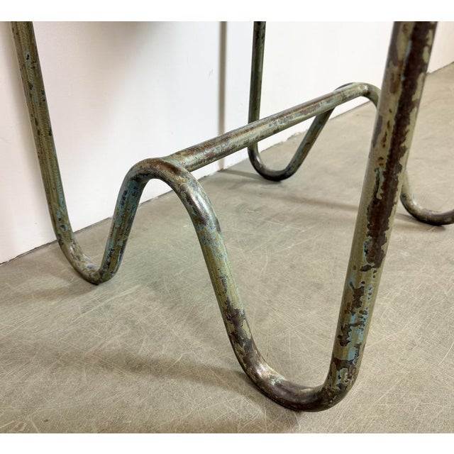 Vintage Grey Industrial Worktable, 1960s For Sale - Image 11 of 18