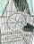 Vintage Architectural Metal Birdcage With Green Patina Roof For Sale In Louisville - Image 6 of 11