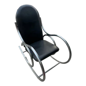 1970s Vintage Chrome Rocking Chair