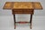 Mid 19th Century 19th C Dutch Marquetry Inlay Regency Style Drop Leaf Sewing Stand Side End Table For Sale - Image 5 of 12