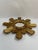 Wood 1950s Italian 14.5" Giltwood Sunburst Wall Mirror For Sale - Image 7 of 18