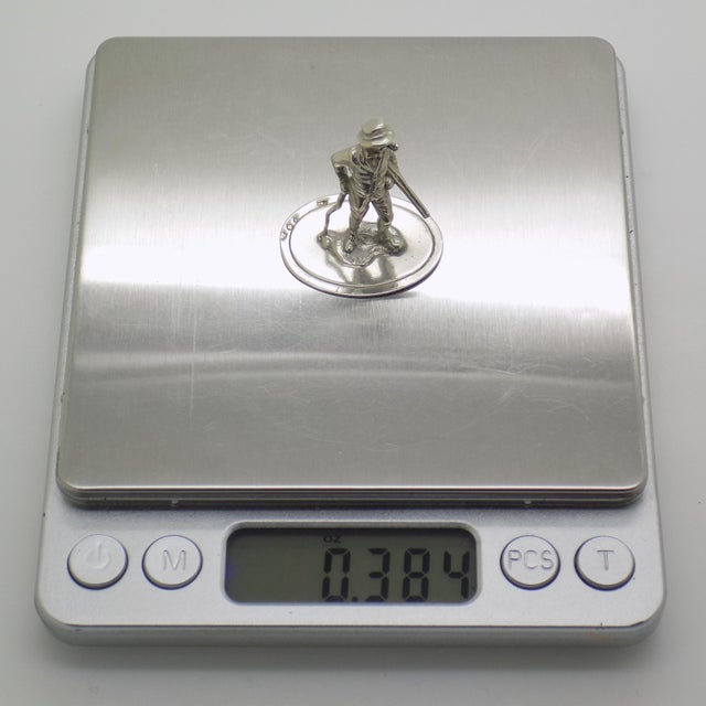 Vintage Silver 835 Country Gentleman Hunting Figurine, Netherlands, 1978 For Sale - Image 9 of 12