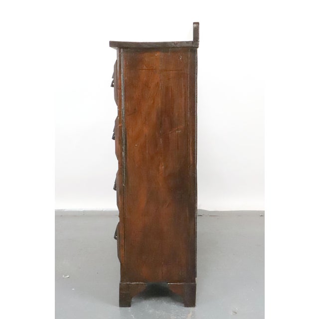 19th Century Pine & Black Walnut Apothecary Cabinet For Sale - Image 10 of 14