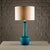 Teal Blue Glass Lamp from Kastrup, Denmark, 1960s For Sale - Image 9 of 9