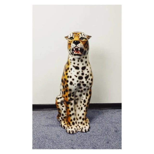 Not Yet Made - Made To Order Leopard Statue in Ceramic from Ceramiche Boxer For Sale - Image 5 of 6