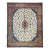 Vintage Tabriz Rug, Hand-Knotted Wool, Floral Medallion Pattern, Ivory & Terracotta, 9x13 For Sale