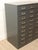 Mid 20th Century Mid 20th Century Industrial Steel Flat File Cabinet With 27 Label-Pull Drawers For Sale - Image 5 of 12