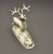 1980s 1980s Sterling Silver Peruvian 5 Point Buck Deer Stag Miniature Figurine .900 Silver For Sale - Image 5 of 9
