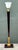 Vintage Deco Zebra Wood and Brass Floor Lamp For Sale - Image 11 of 12