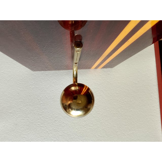 Brown Mid-Century Modern Italian Coat Hangers, 1970s, Set of 2 For Sale - Image 8 of 16