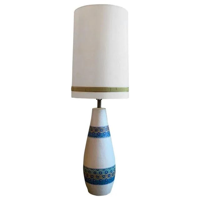 Mid-Century Modern Table Lamp by Aldo Londi for Bitossi with Shade For Sale - Image 11 of 11