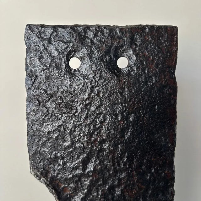 2000 - 2009 Brutalist Iron & Stone Sculpture For Sale - Image 5 of 6