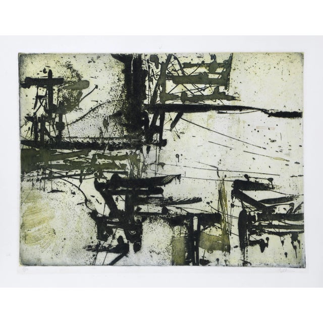 Abstract Expressionist Etching by Harry Hoehn For Sale - Image 4 of 4