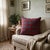 This vintage fabric throw pillow brings the warmth and character of older textiles into a room, adding a collected feel...