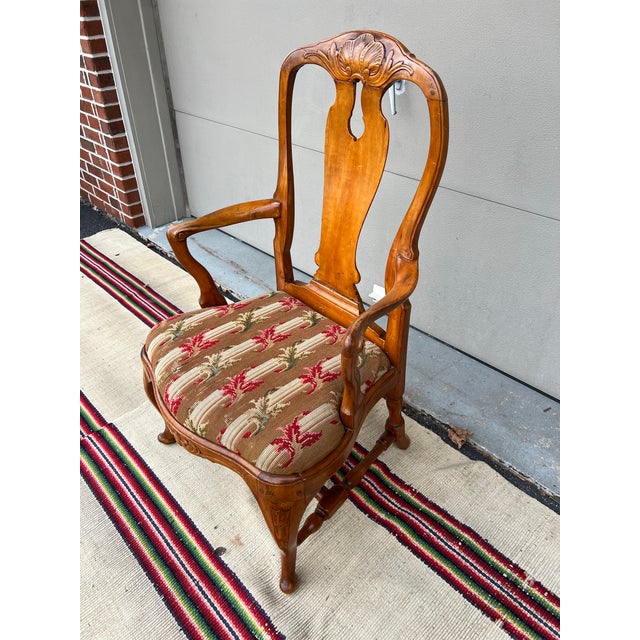 Late 18th Century Antique Country French Provincial Carved Armchair, 18th Century For Sale - Image 5 of 12