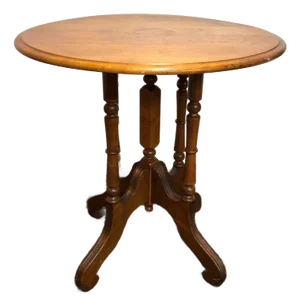 Antique Victorian Style Round Side Table.