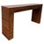 Three Drawers Fluted Wood Console Table with Crimson Red Glass Top, 1970s For Sale - Image 9 of 9