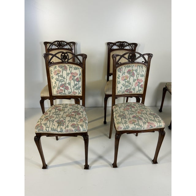 Antique Liberty Chairs by Vittorio Valabrega, 1902, Set of 6 For Sale - Image 4 of 18