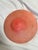 Art Deco Vintage Art Deco Salmon Ribbed Pink Glass, Shade Lamp Fixture For Sale - Image 3 of 10