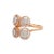 Not Yet Made - Made To Order Statement Illusion Diamond Wedding Cocktail Ring in 18k Solid Rose Gold Size 3 For Sale - Image 5 of 5