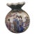 Chinoiserie Asian Vase With Ruffled Neck For Sale