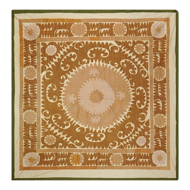 Bukhara Suzani Wall Hanging - Ethnic Embroidered Throw For Sale