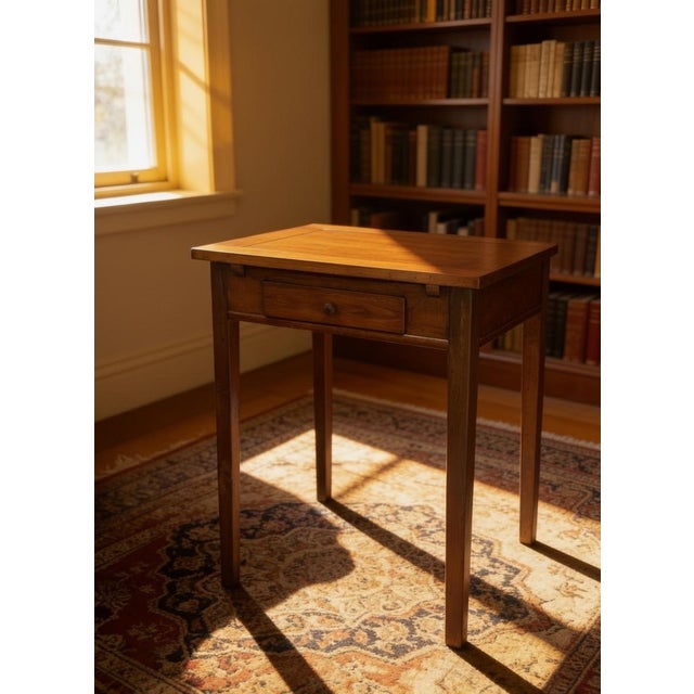 Mid-Century Modern Extendable Square Table in Beech Wood, 1900s For Sale - Image 3 of 18