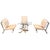 Sculptural Lounge Chair Set with Coffee Table, 1996, Set of 4 For Sale - Image 15 of 15