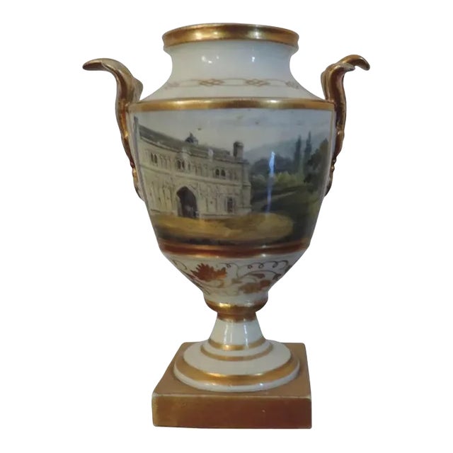 1800s English Worcester Porcelain Vase For Sale