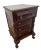 Wood Antique English Victorian Large Nightstand Chest of Drawers Carved Mahogany For Sale - Image 7 of 11