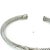Traditional 1990s David Yurman Diamond X Cuff Bracelet Size M Silver 4 mm Estate For Sale - Image 3 of 4