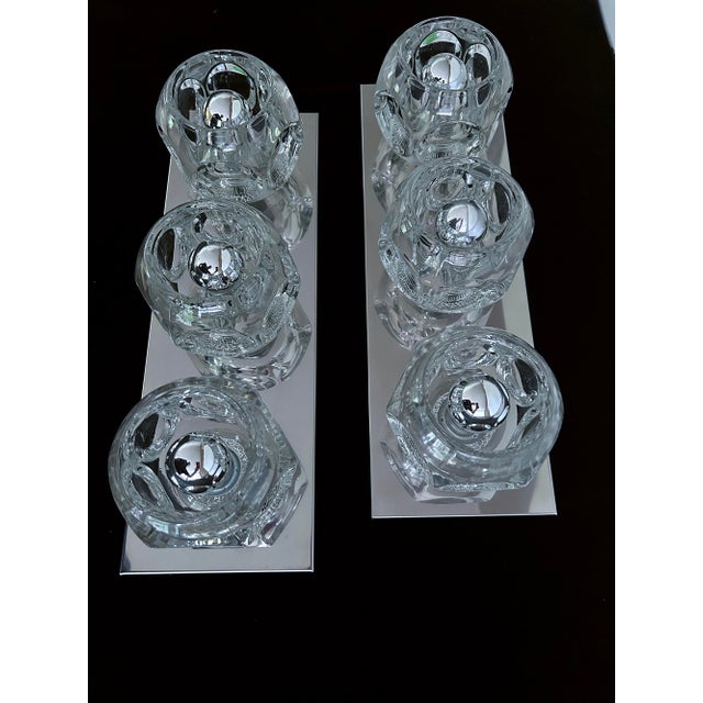 Vintage Glass Sconces from Peill & Putzler, 1970s, Set of 2 For Sale - Image 12 of 18