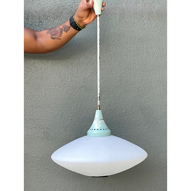 Vintage Mid-Century Modern Pendant Lamp For Sale - Image 11 of 12