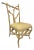 Architectural Faux Bois Rattan Side Chair For Sale