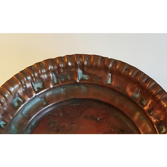 1980s Copper Bowl With Fluted Edging – Possibly Moroccan For Sale - Image 4 of 4