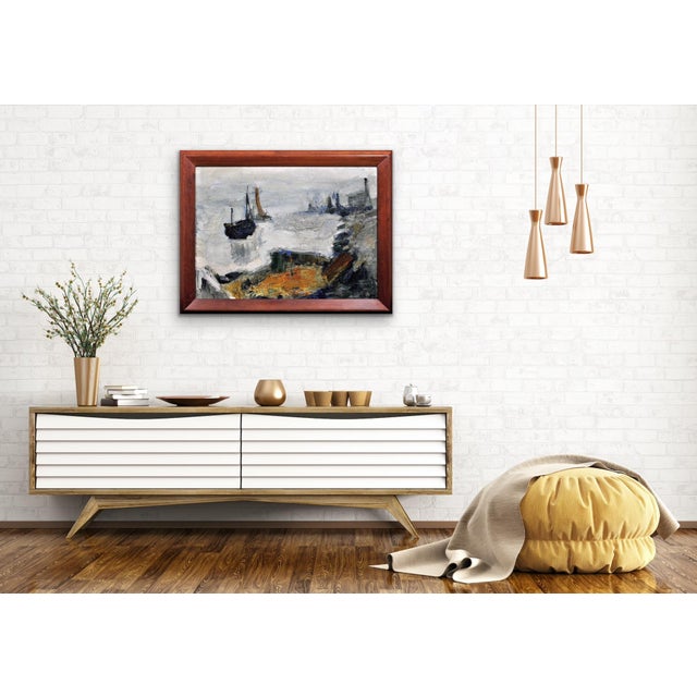 Raymond Picque, Landscape, 1964, Oil on Canvas For Sale - Image 14 of 18