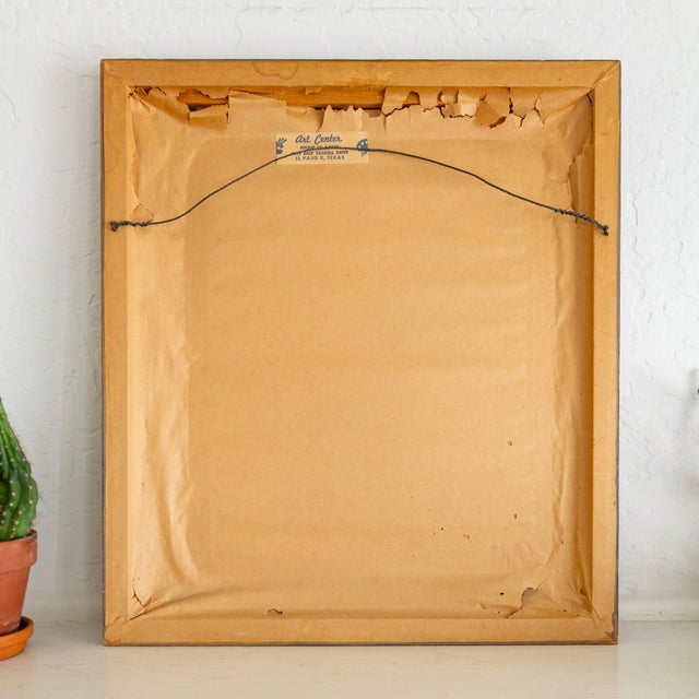 Early 20th Century Pen and Ink Portrait by Texas Artist Weldon Amerine For Sale - Image 12 of 12