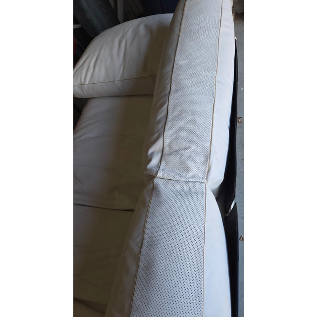 Metal Late 20th Century B&b Italia Leather Diesis 2-Seater For Sale - Image 7 of 9