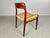 Brown Teak Dining Chairs Papercord Seats from J.L. Møllers, Customizable Reupholstery, 1960s, Set of 4 For Sale - Image 8 of 11