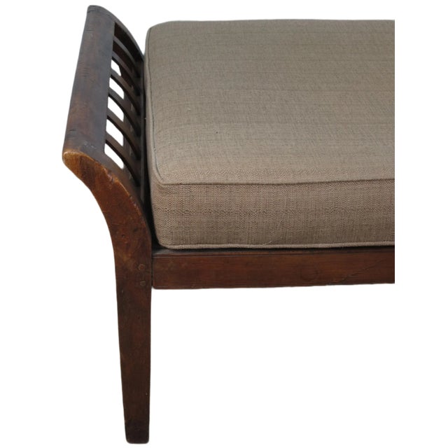 Mid 19th Century Antique Upholstered Dutch Colonia Daybed For Sale - Image 5 of 7