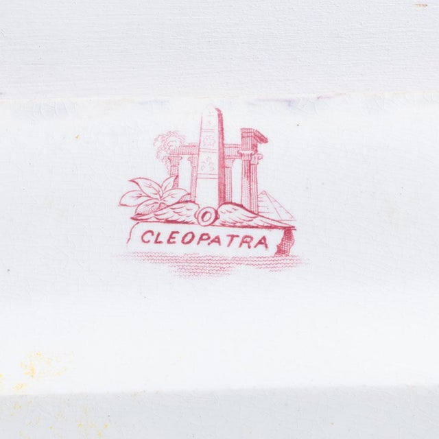 19th Century Frances Morley "Cleopatra" Pattern Ironstone Transferware Platter For Sale - Image 4 of 4
